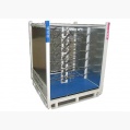 Application-specific metal containers and carts